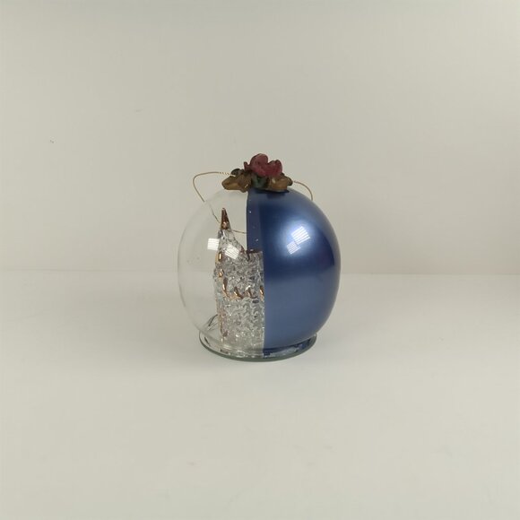 Glass Collection High Quality Church Globe Christmas Holiday Ornament - Picture 4 of 8